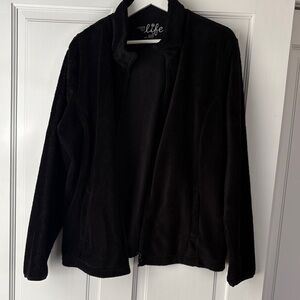 Made for Life Black Cozy Zip Up Jacky size XL